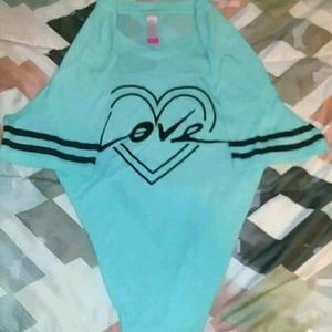 Teal Love Tee